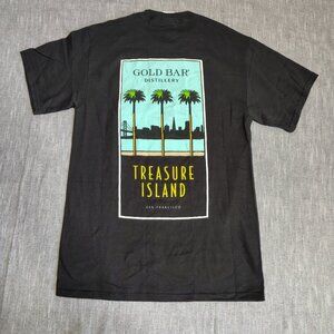 San Francisco California Gold Bar Distillery T-Shirt‎ Size Small Black